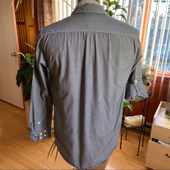 Spring + Mercer long sleeve striped button shirt - Picture 2 of 6